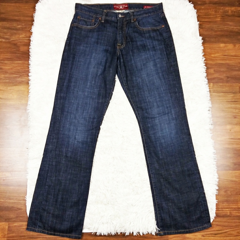 LUCKY BRAND 221 ORIGINAL BOOT CUT Dark Wash 33x32